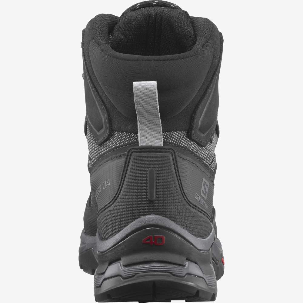 Black Salomon Quest 4 Gore-Tex Men's Hiking Shoes | 201345RSC