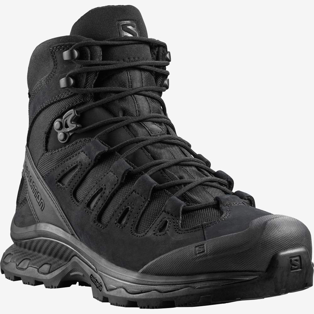 Black Salomon Quest 4d Forces 2 Men's Trail Running Shoes | 841620IQH