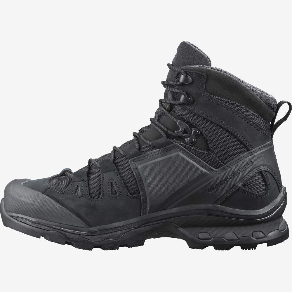 Black Salomon Quest 4d Forces 2 Men's Trail Running Shoes | 841620IQH