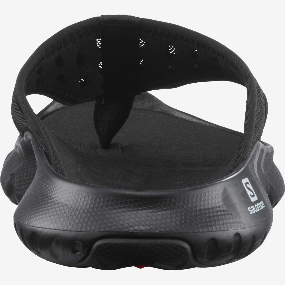 Black Salomon Reelax Break 5.0 Men's Sandals | 843650WSI