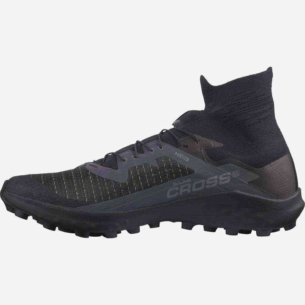 Black Salomon S/Lab Cross 2 Women's Trail Running Shoes | 026934ITR