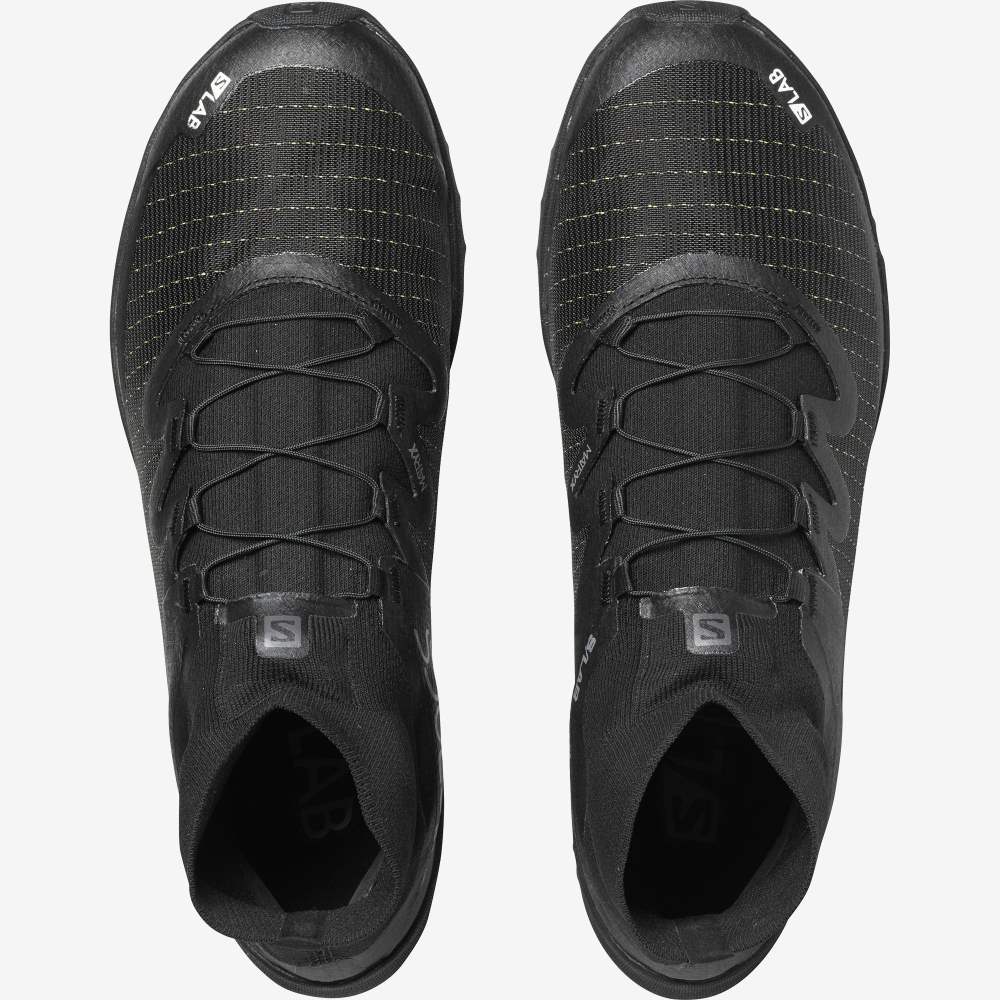 Black Salomon S/Lab Cross Women's Trail Running Shoes | 276845VXB