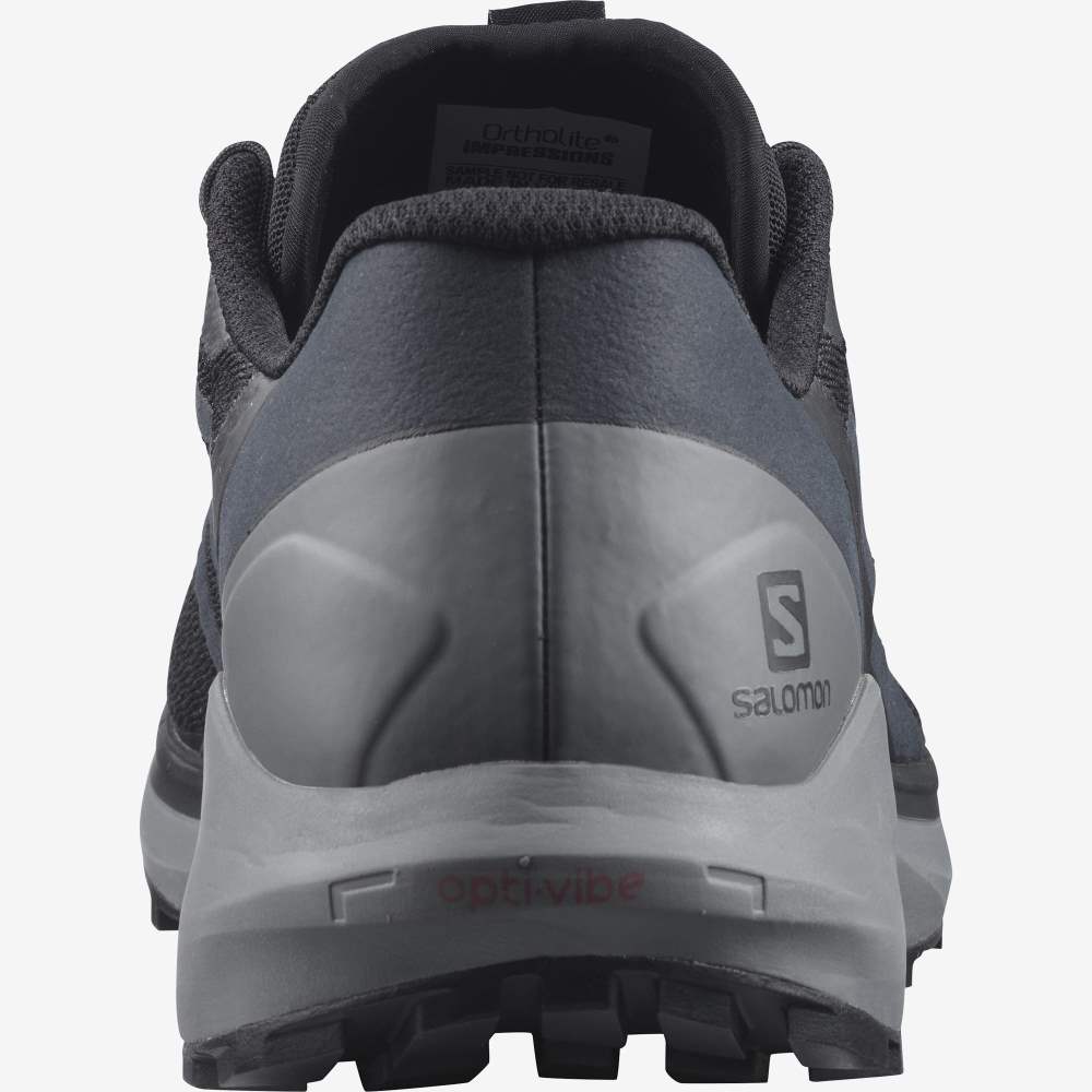 Black Salomon Sense Ride 4 Men's Trail Running Shoes | 170562XAQ