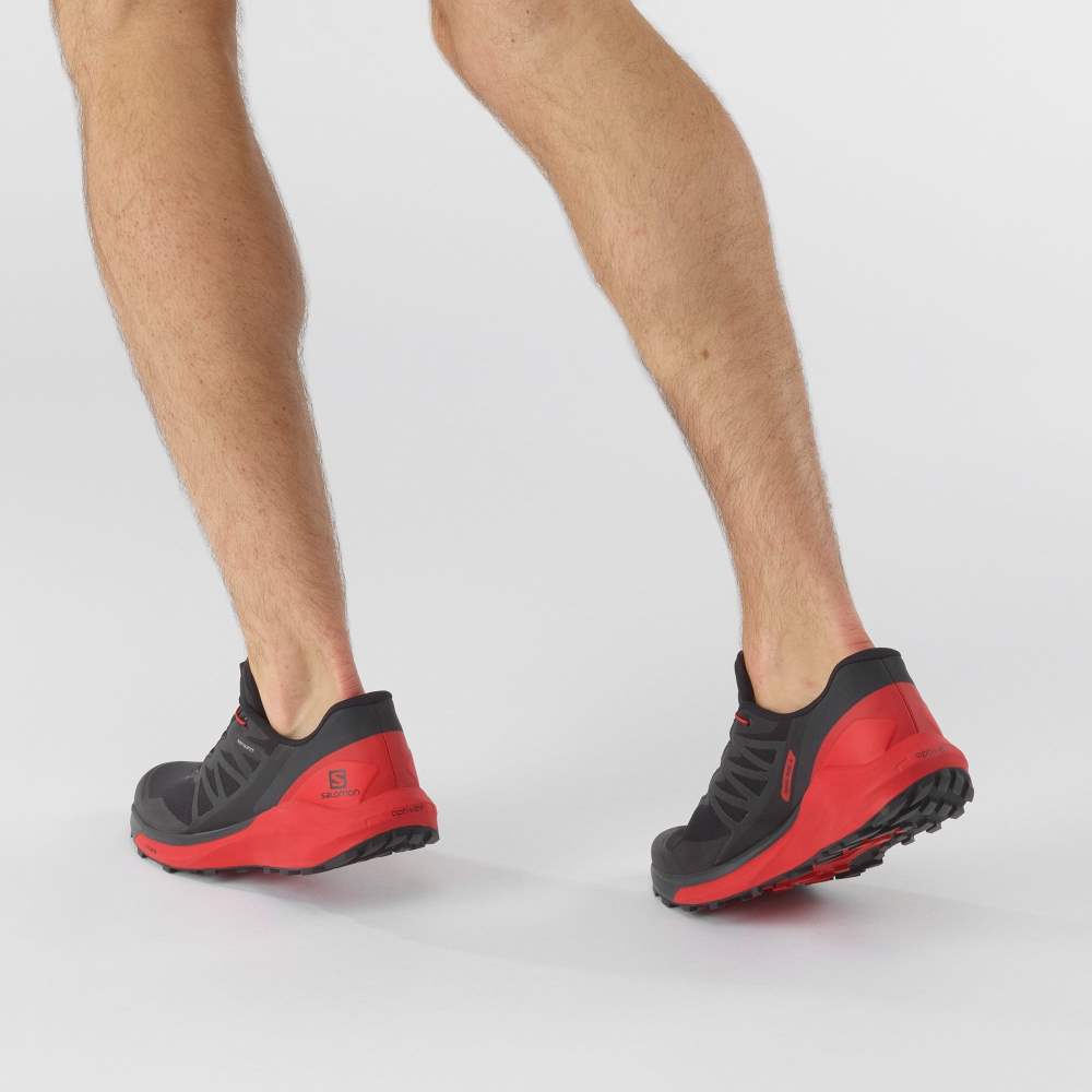 Black Salomon Sense Ride 4 Men's Trail Running Shoes | 283945EOK