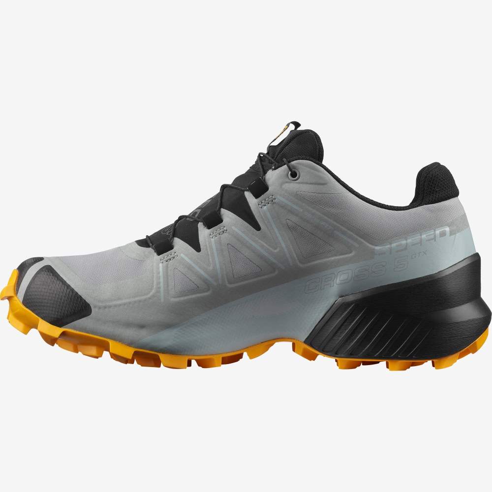 Black Salomon Speedcross 5 Gore-Tex Men's Trail Running Shoes | 086154DYW