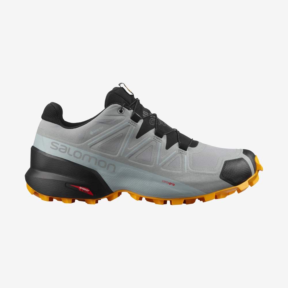 Black Salomon Speedcross 5 Gore-Tex Men\'s Trail Running Shoes | 086154DYW