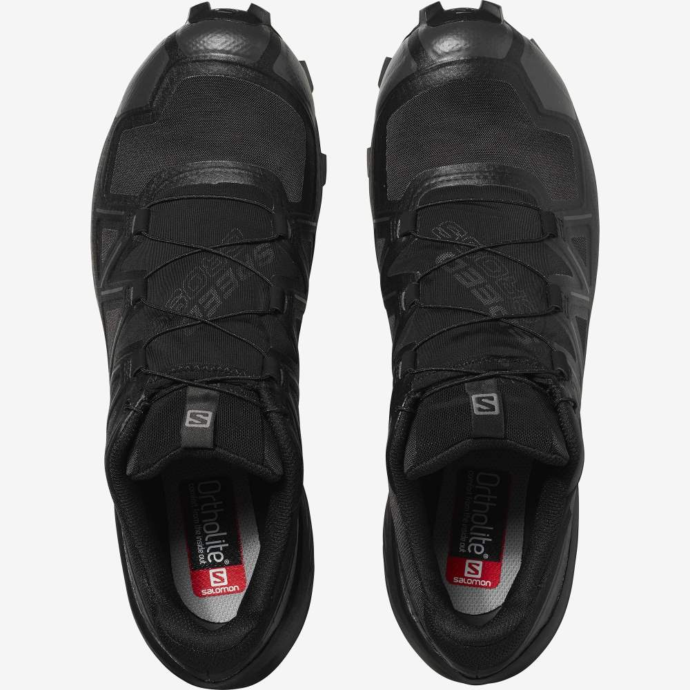 Black Salomon Speedcross 5 Gore-Tex Men's Trail Running Shoes | 958134PGM