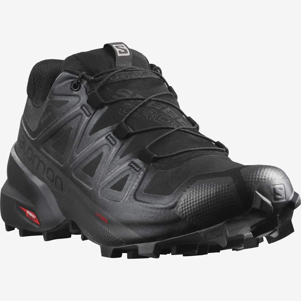 Black Salomon Speedcross 5 Gore-Tex Men's Trail Running Shoes | 958134PGM