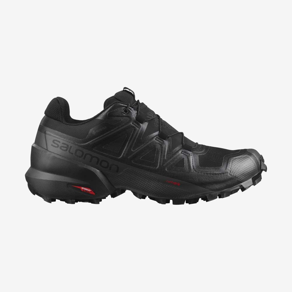 Black Salomon Speedcross 5 Gore-Tex Men\'s Trail Running Shoes | 958134PGM