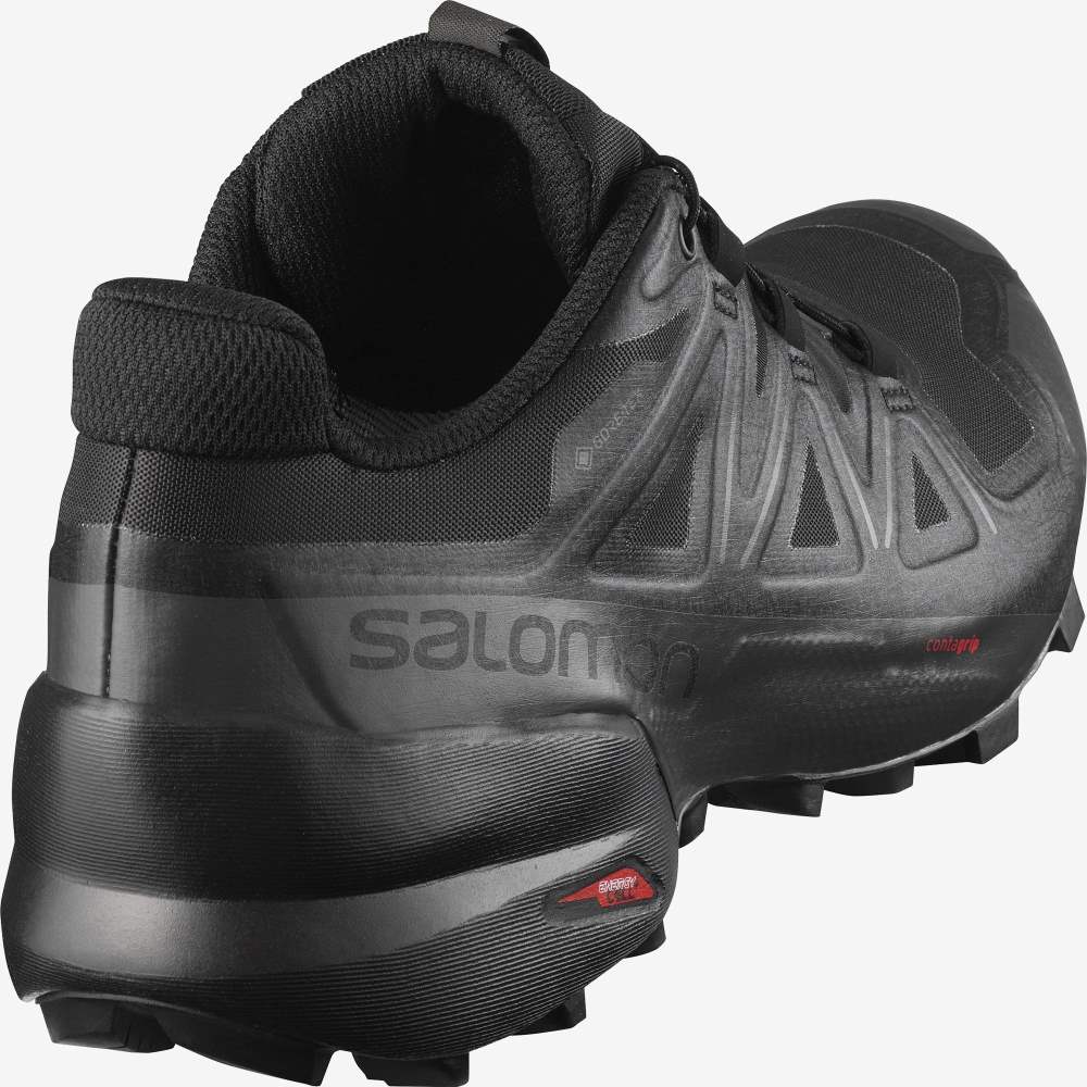 Black Salomon Speedcross 5 Gore-Tex Women's Trail Running Shoes | 986302NCQ