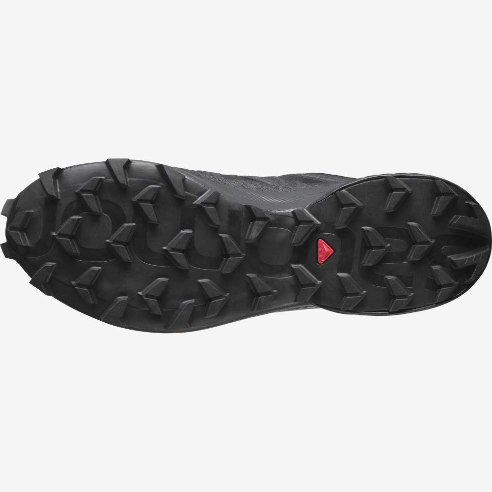Black Salomon Speedcross 5 Men's Trail Running Shoes | 386194RVU