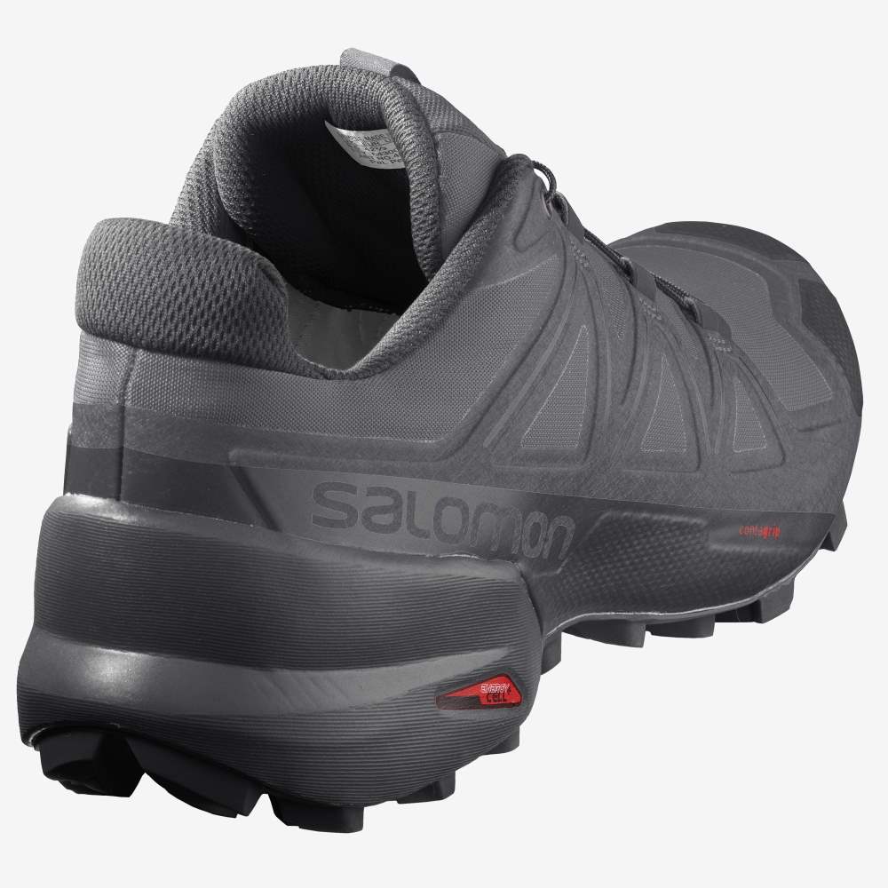 Black Salomon Speedcross 5 Men's Trail Running Shoes | 584017TJO