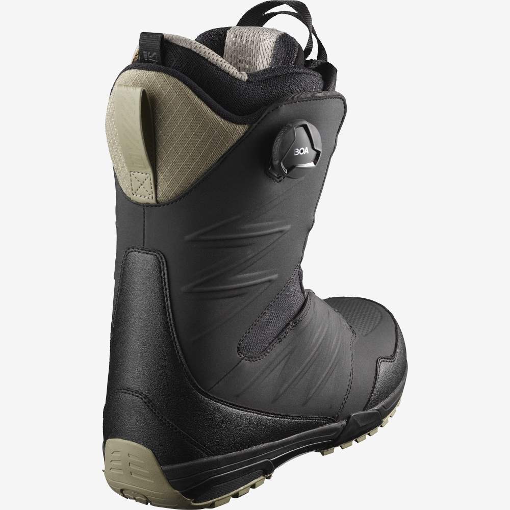 Black Salomon Synapse Focus Boa Men's Snow Boots | 389160OQW