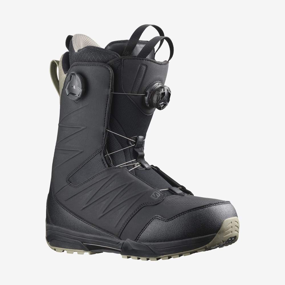 Black Salomon Synapse Focus Boa Men\'s Snow Boots | 389160OQW