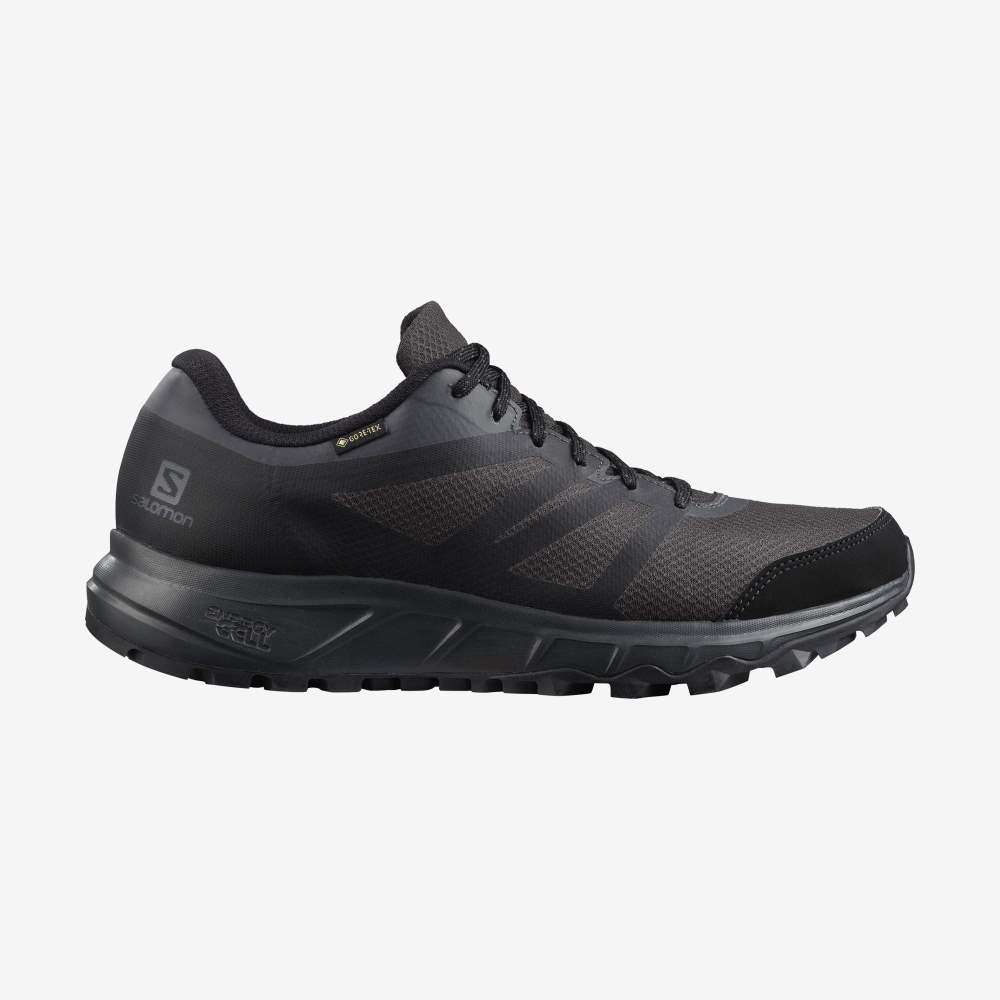 Black Salomon Trailster 2 Gore-Tex Men\'s Trail Running Shoes | 596271HSB