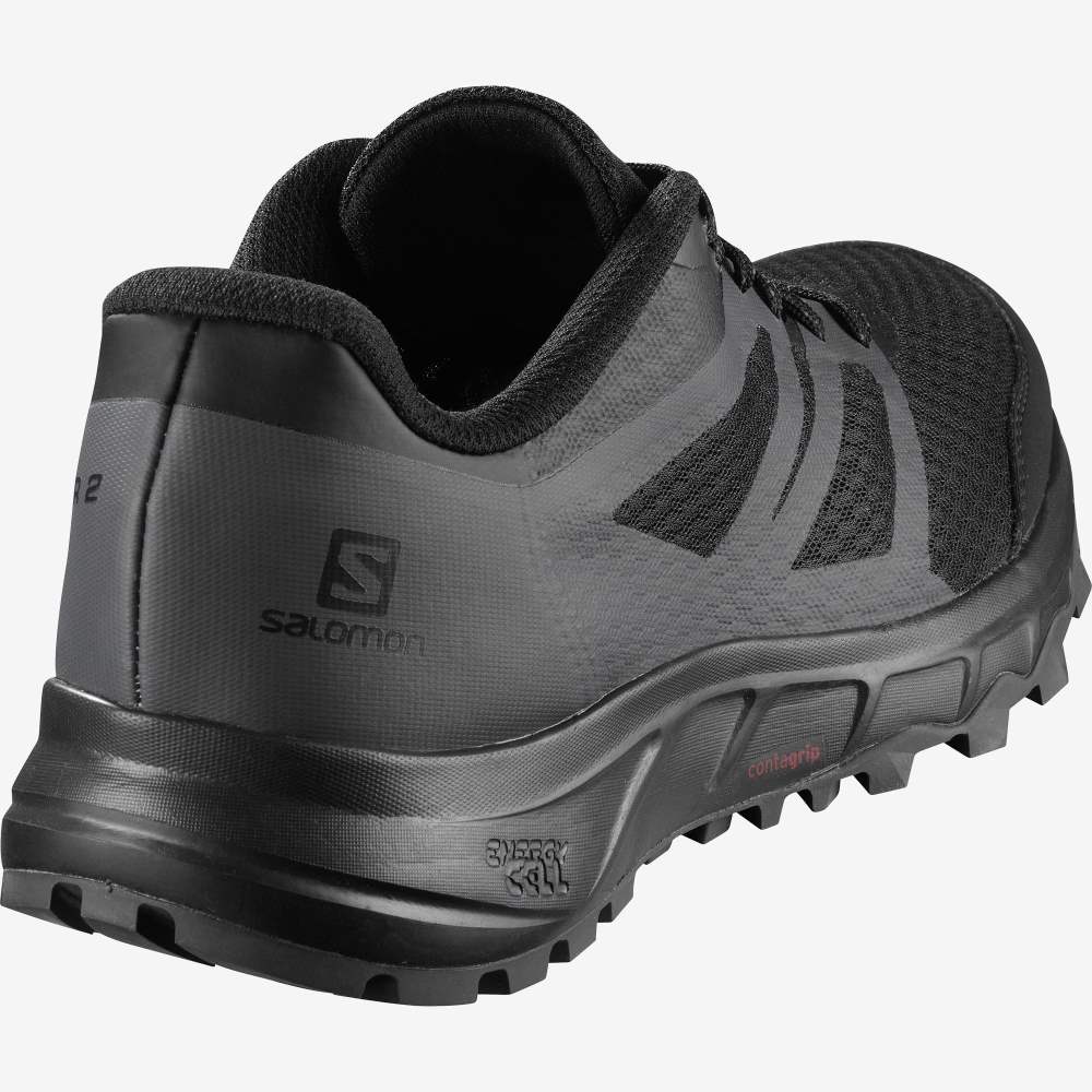 Black Salomon Trailster 2 Men's Trail Running Shoes | 438219MLJ