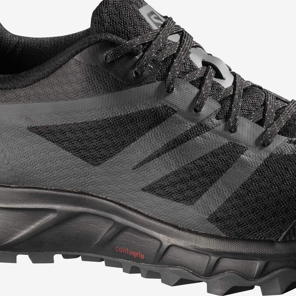 Black Salomon Trailster 2 Men's Trail Running Shoes | 438219MLJ