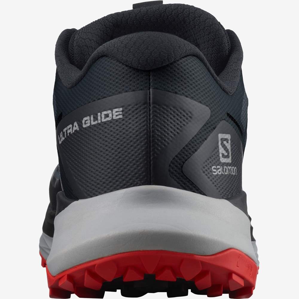 Black Salomon Ultra Glide Men's Trail Running Shoes | 405379SGP