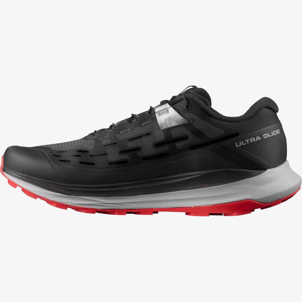 Black Salomon Ultra Glide Men's Trail Running Shoes | 405379SGP