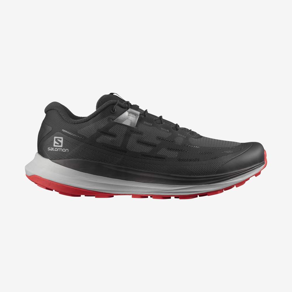 Black Salomon Ultra Glide Men\'s Trail Running Shoes | 405379SGP