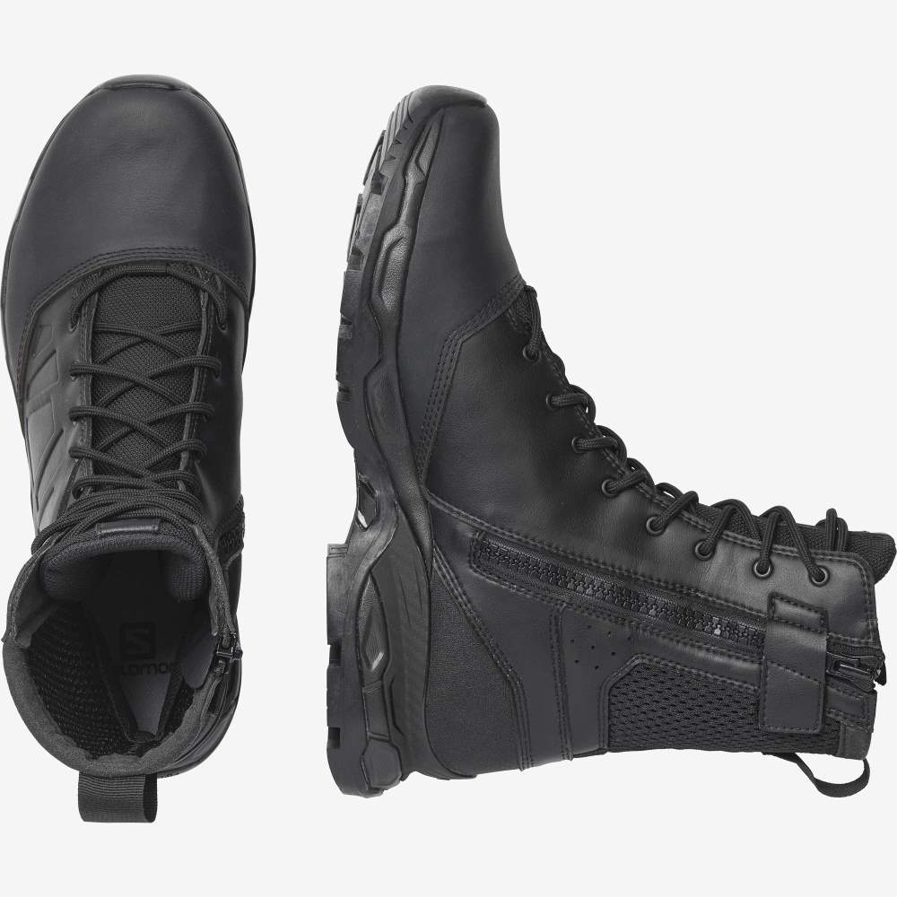 Black Salomon Urban Jungle Ultra Side Zip Men's Trail Running Shoes | 201937TLX