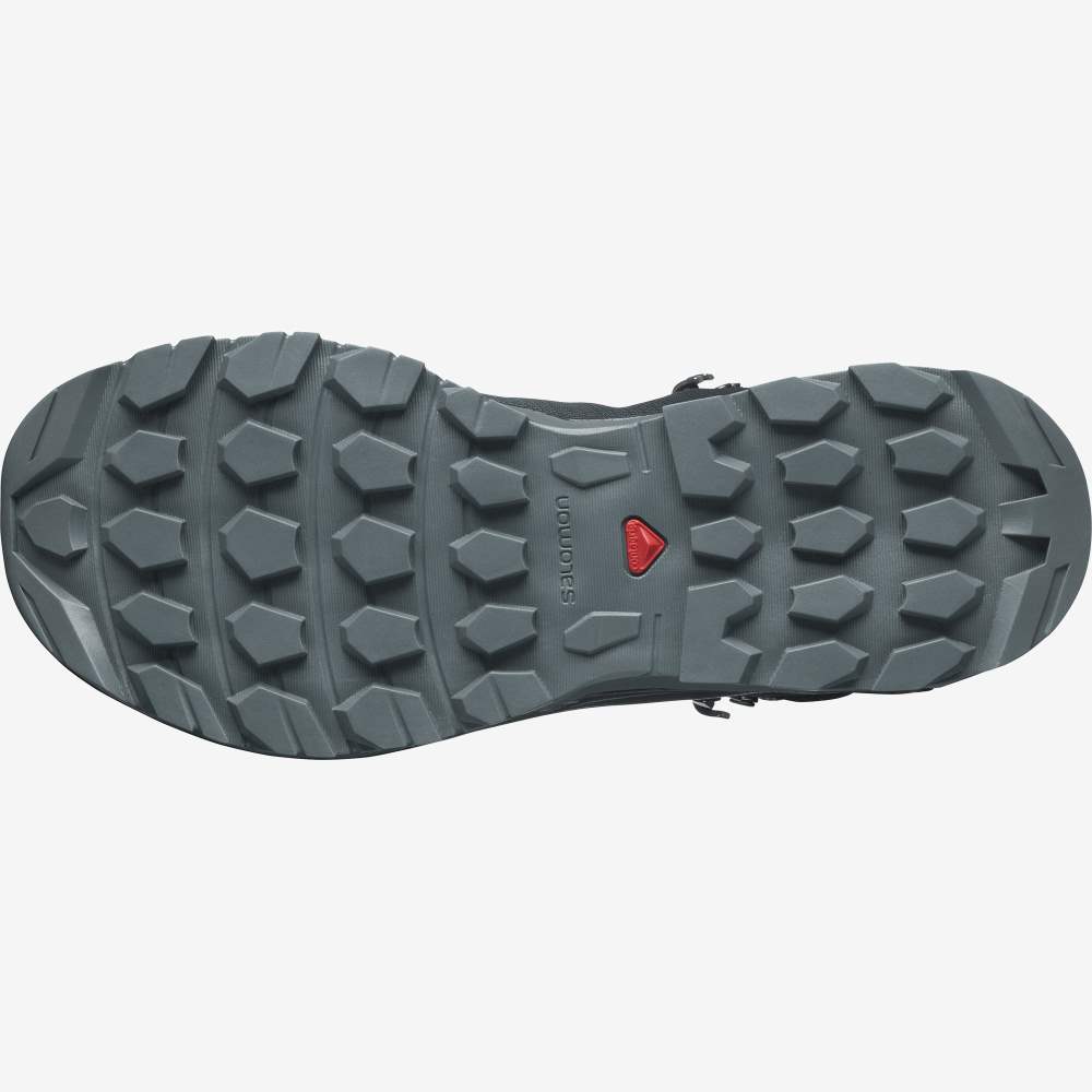 Black Salomon Vaya Mid Gore-Tex Women's Hiking Shoes | 428615JDO