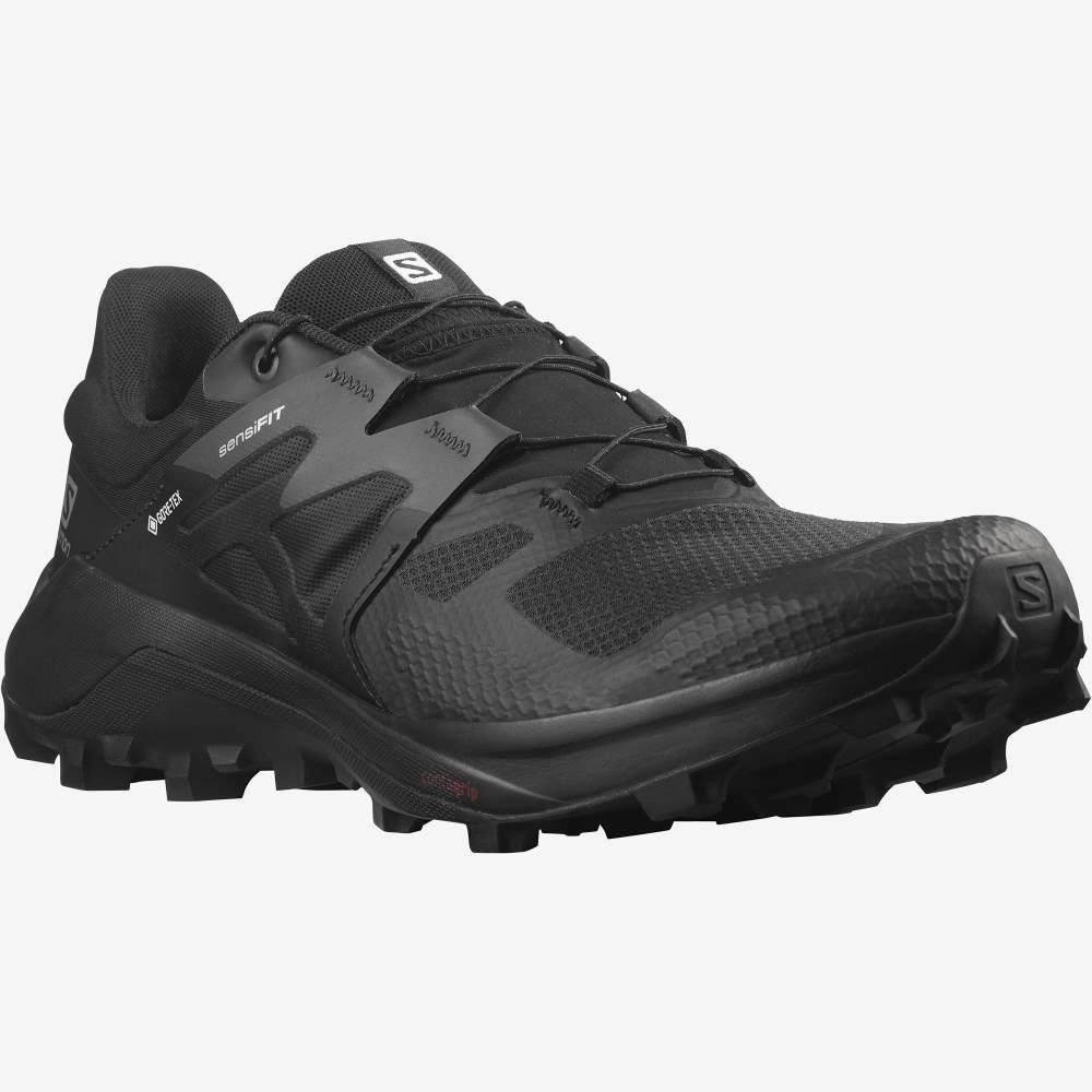Black Salomon Wildcross 2 Gore-Tex Men's Trail Running Shoes | 918437KNC