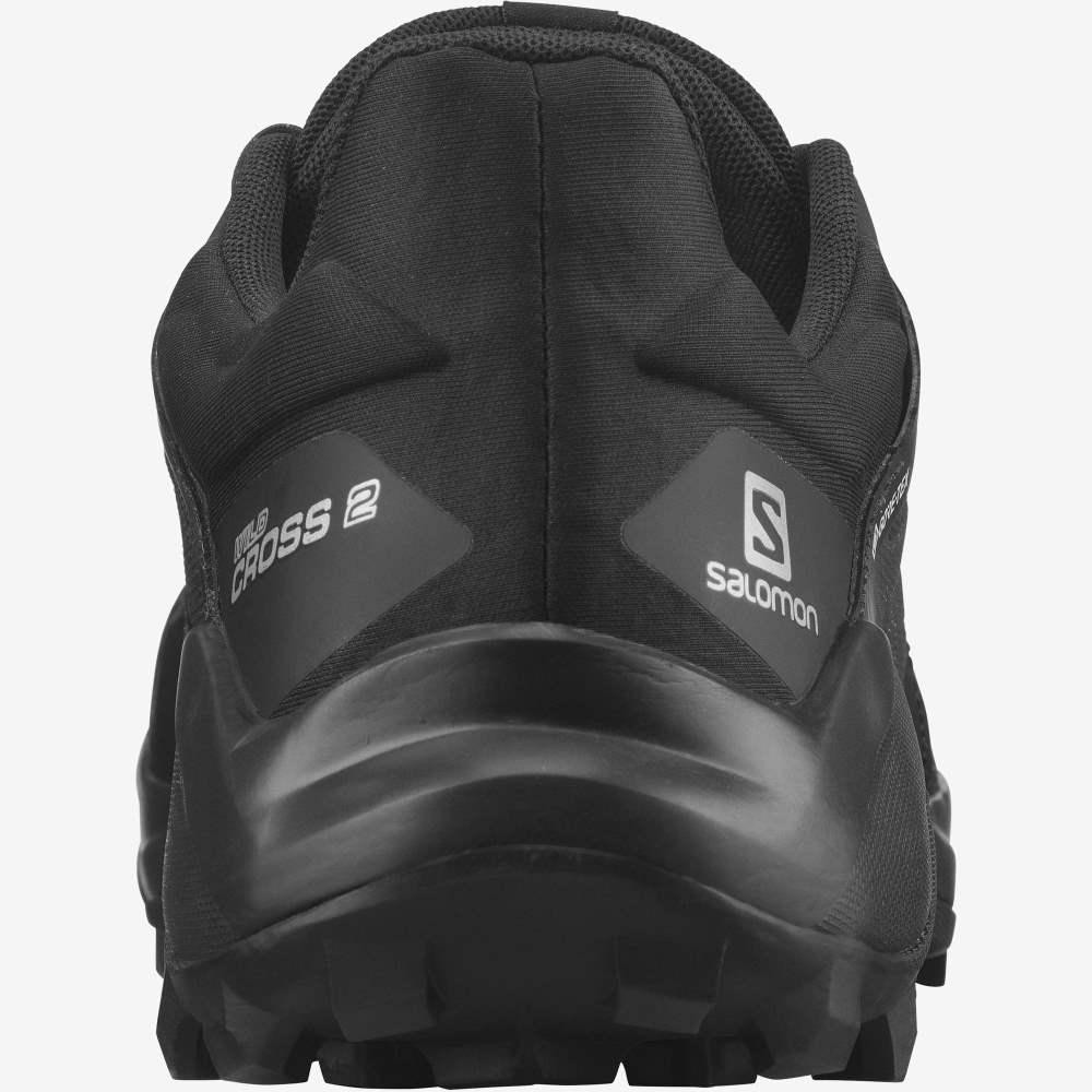 Black Salomon Wildcross 2 Gore-Tex Men's Trail Running Shoes | 918437KNC