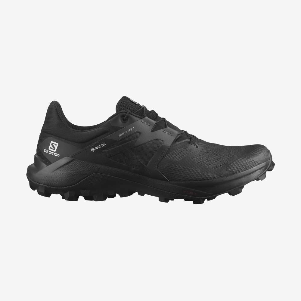 Black Salomon Wildcross 2 Gore-Tex Men\'s Trail Running Shoes | 918437KNC