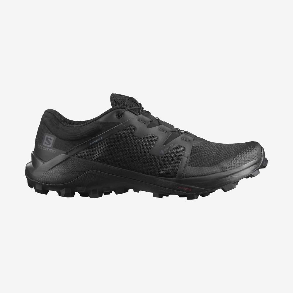 Black Salomon Wildcross Gtx Men\'s Trail Running Shoes | 486209XDE