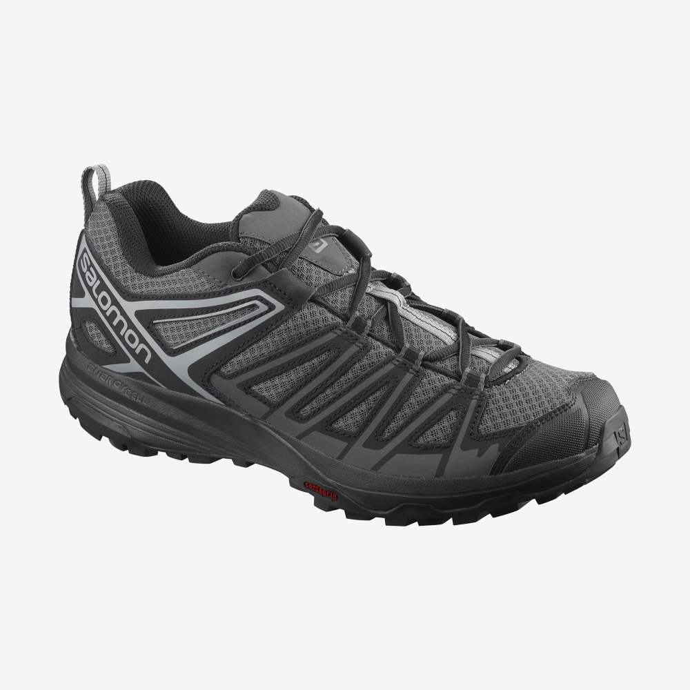 Black Salomon X Crest Men\'s Hiking Shoes | 109285SBC