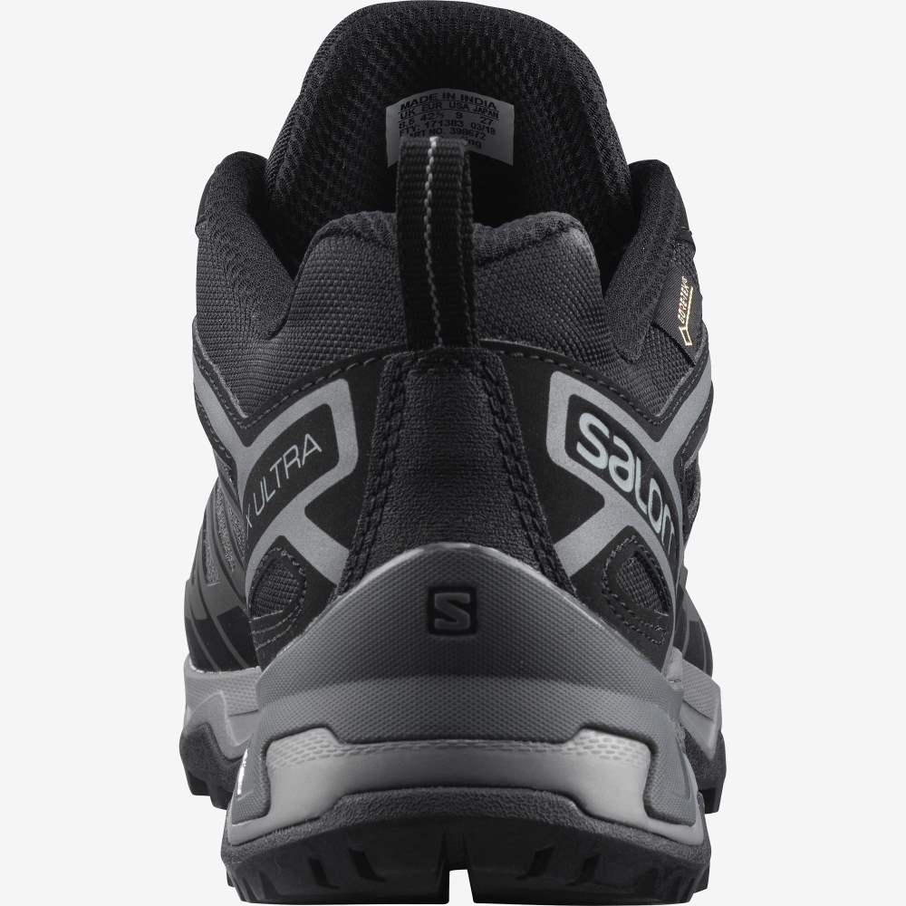 Black Salomon X Ultra 3 Gore-Tex Men's Hiking Shoes | 347920ZUH