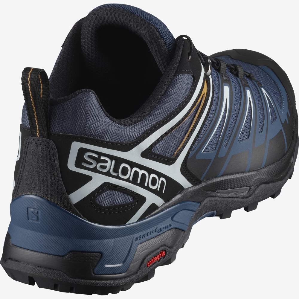Black Salomon X Ultra 3 Men's Hiking Shoes | 625413FSH