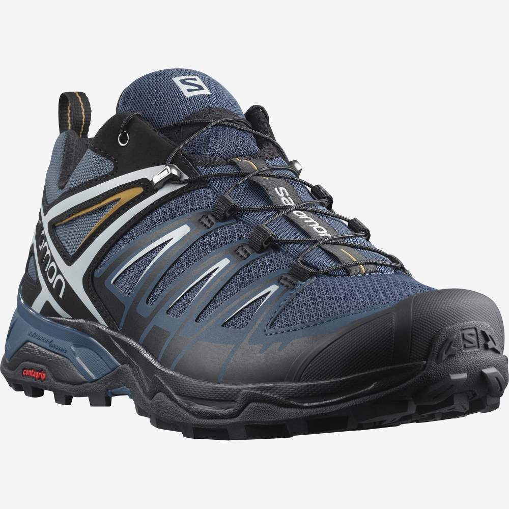 Black Salomon X Ultra 3 Men's Hiking Shoes | 625413FSH