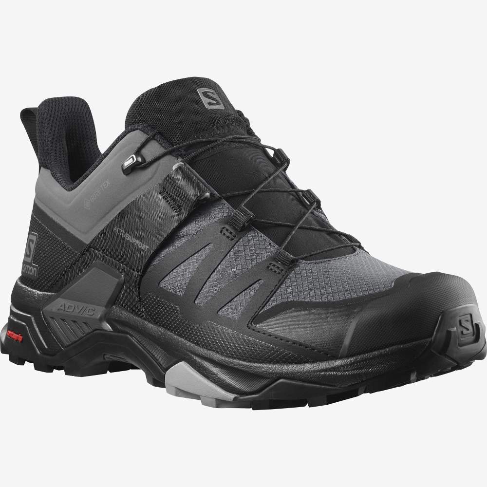 Black Salomon X Ultra 4 Gore-Tex Men's Hiking Shoes | 260153BSC