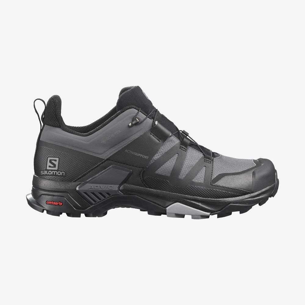 Black Salomon X Ultra 4 Gore-Tex Men\'s Hiking Shoes | 260153BSC