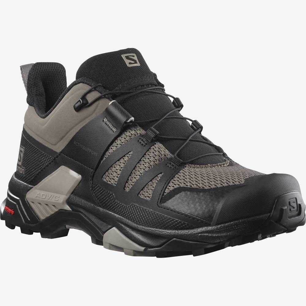 Black Salomon X Ultra 4 Men's Hiking Shoes | 576901MFW