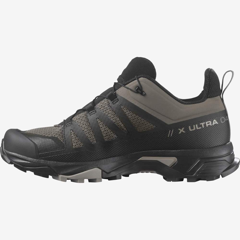 Black Salomon X Ultra 4 Men's Hiking Shoes | 576901MFW