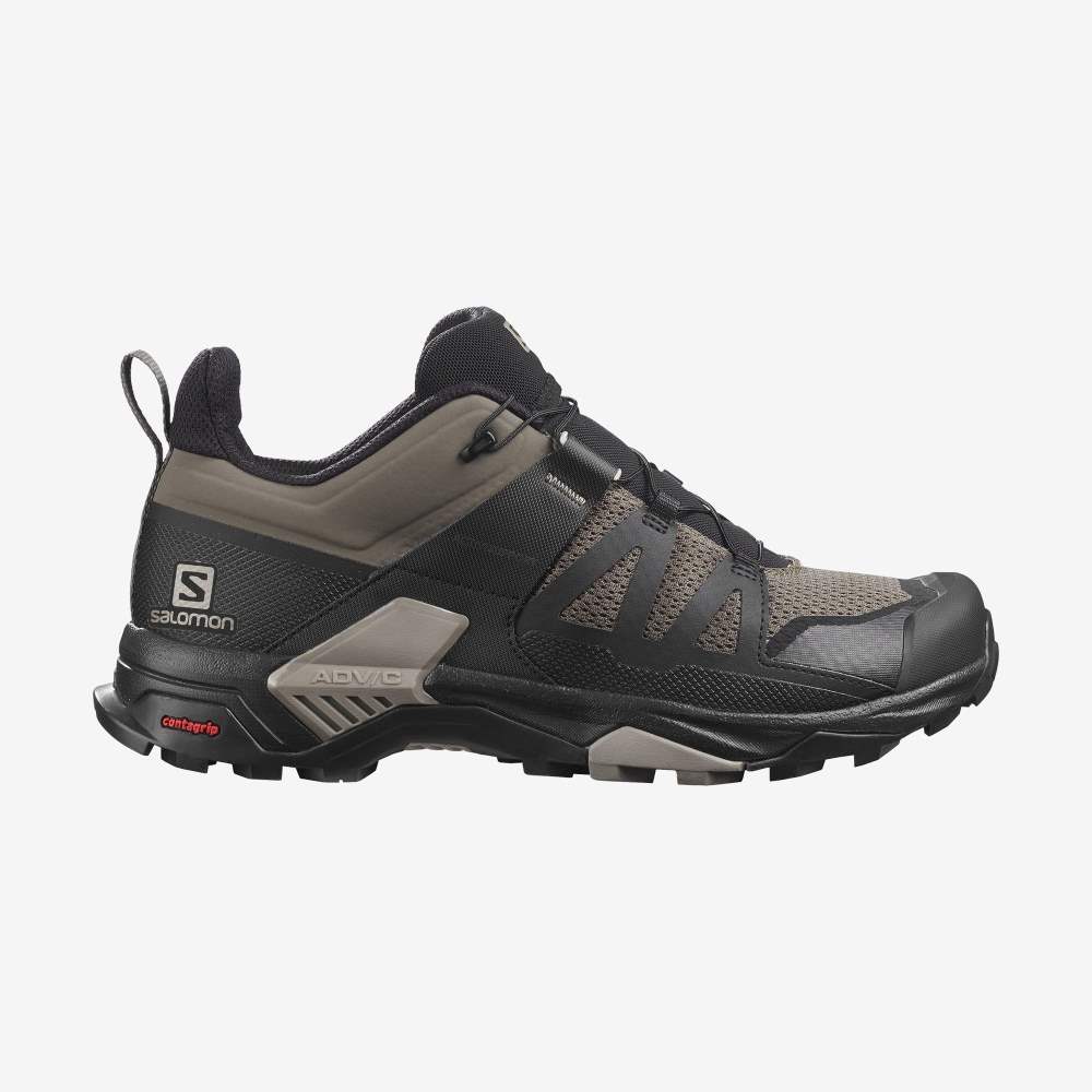 Black Salomon X Ultra 4 Men\'s Hiking Shoes | 576901MFW