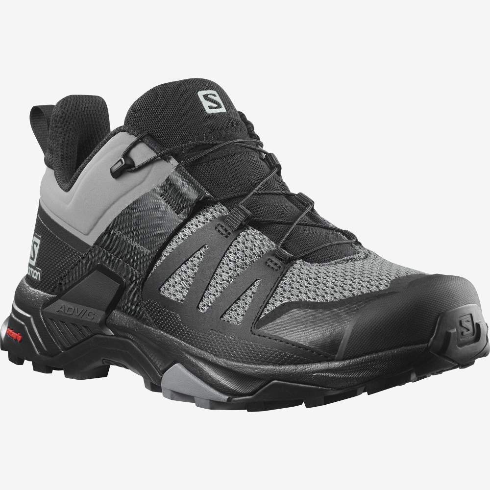 Black Salomon X Ultra 4 Men's Hiking Shoes | 819573JRI