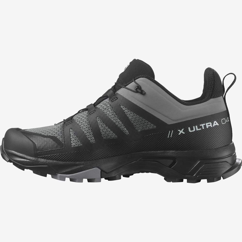 Black Salomon X Ultra 4 Men's Hiking Shoes | 819573JRI
