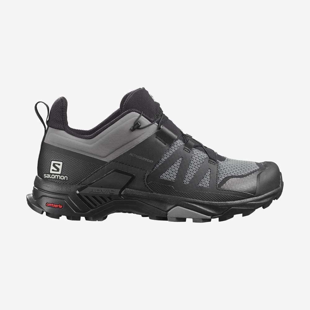 Black Salomon X Ultra 4 Men\'s Hiking Shoes | 819573JRI