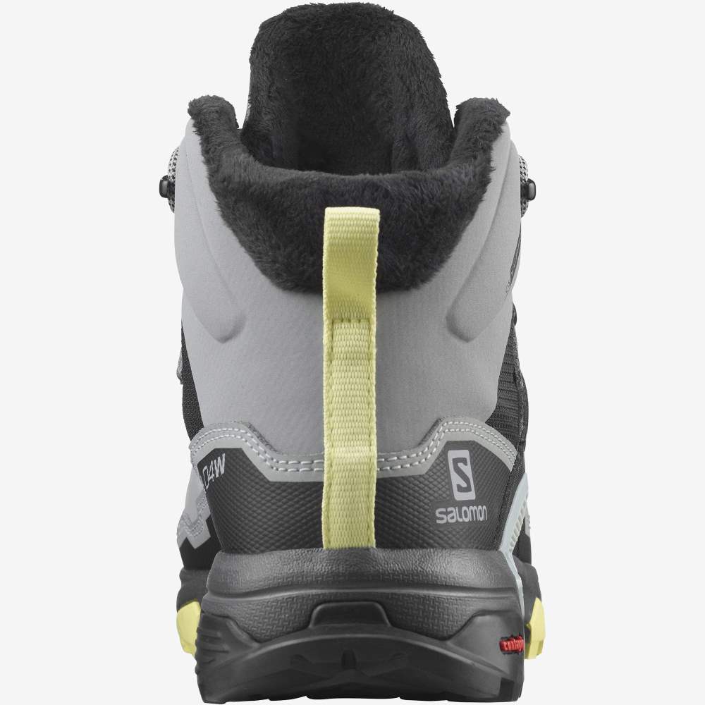 Black Salomon X Ultra 4 Mid Winter Thinsulate Climasalomon Waterproof Women's Walking Shoes | 561379HAE