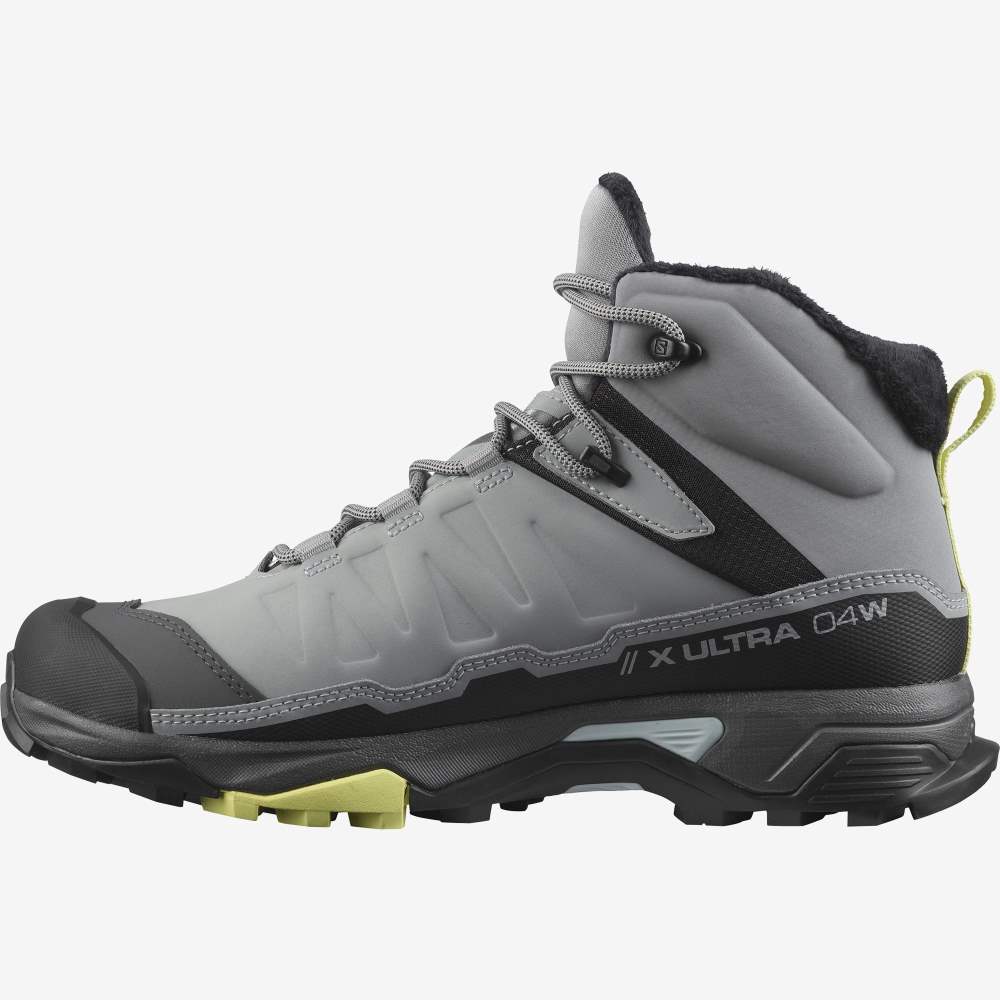 Black Salomon X Ultra 4 Mid Winter Thinsulate Climasalomon Waterproof Women's Walking Shoes | 561379HAE