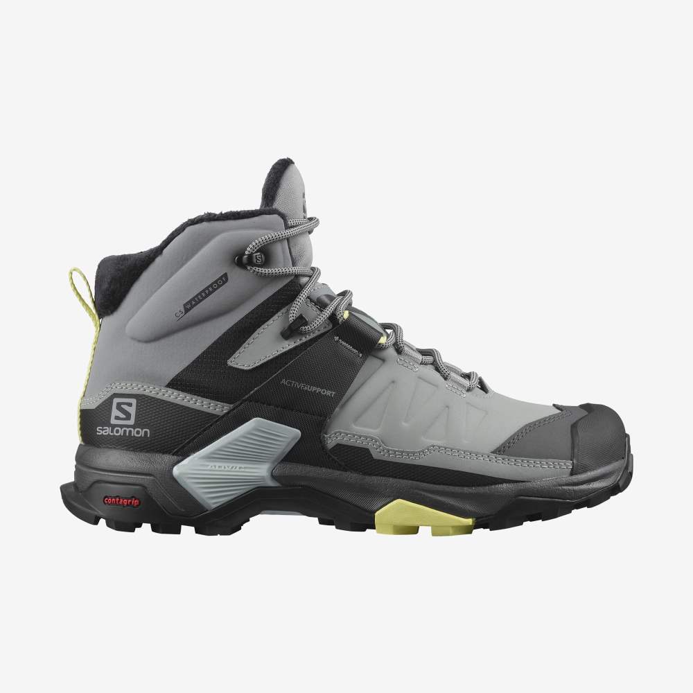 Black Salomon X Ultra 4 Mid Winter Thinsulate Climasalomon Waterproof Women\'s Walking Shoes | 561379HAE