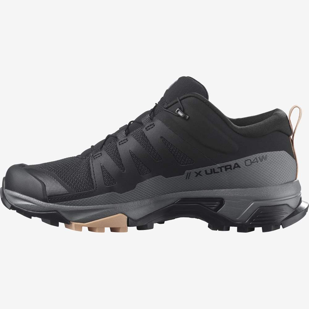 Black Salomon X Ultra 4 Women's Hiking Shoes | 106527PAY