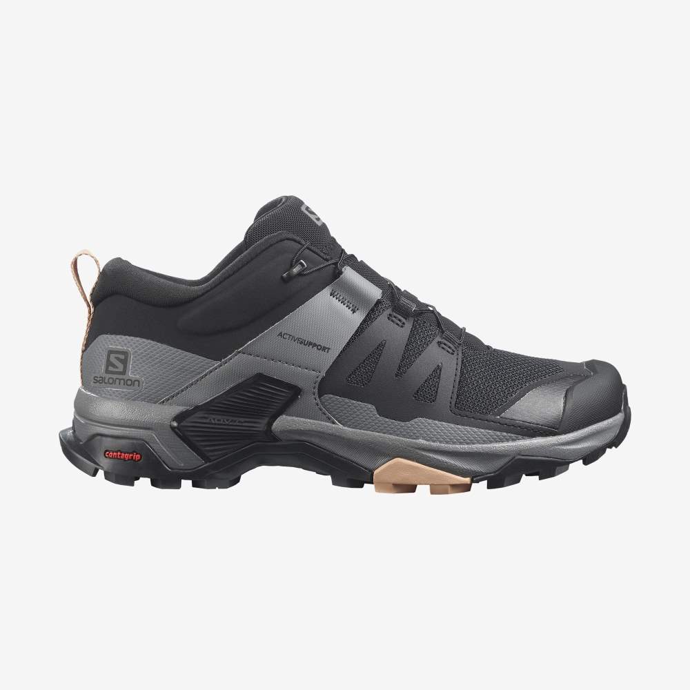 Black Salomon X Ultra 4 Women\'s Hiking Shoes | 106527PAY