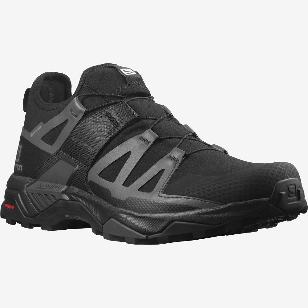 Black Salomon X Ultra Pro Gore-Tex Men's Hiking Shoes | 081264AHR