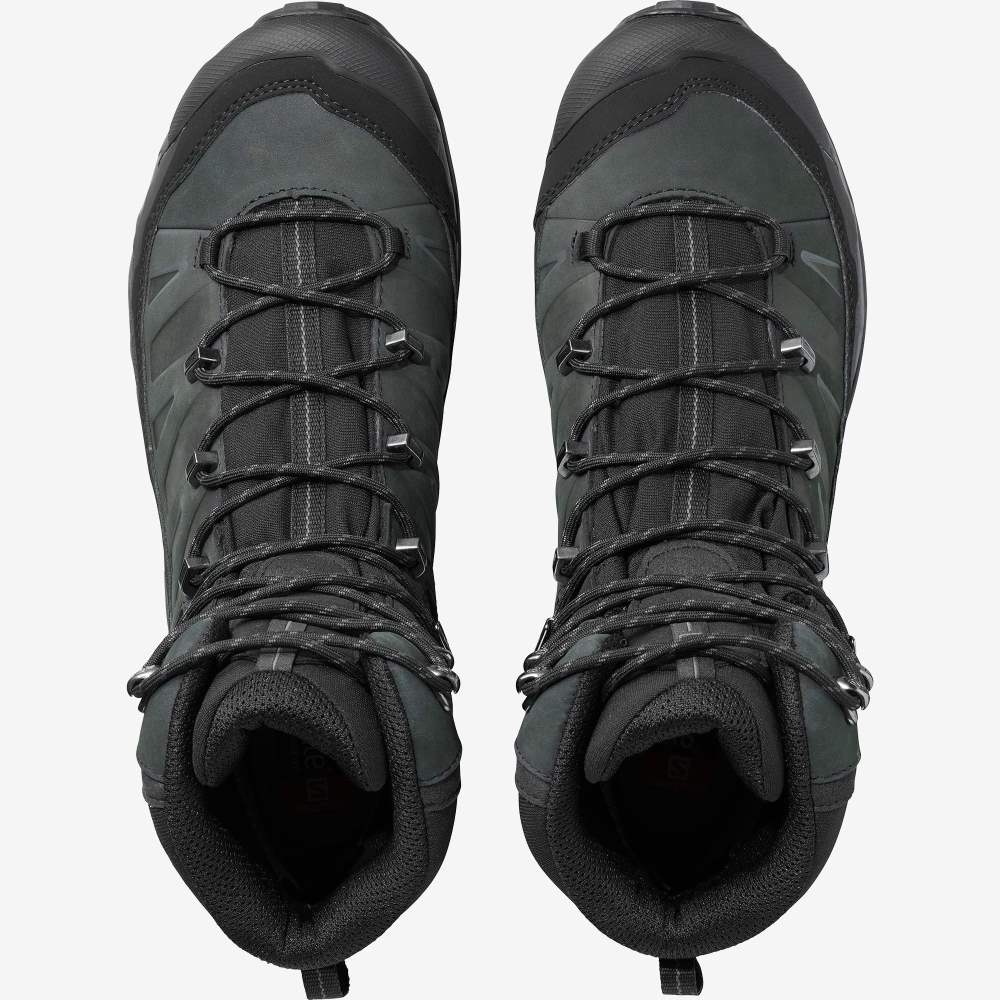 Black Salomon X Ultra Trek Gore-Tex Men's Hiking Shoes | 698230GCB
