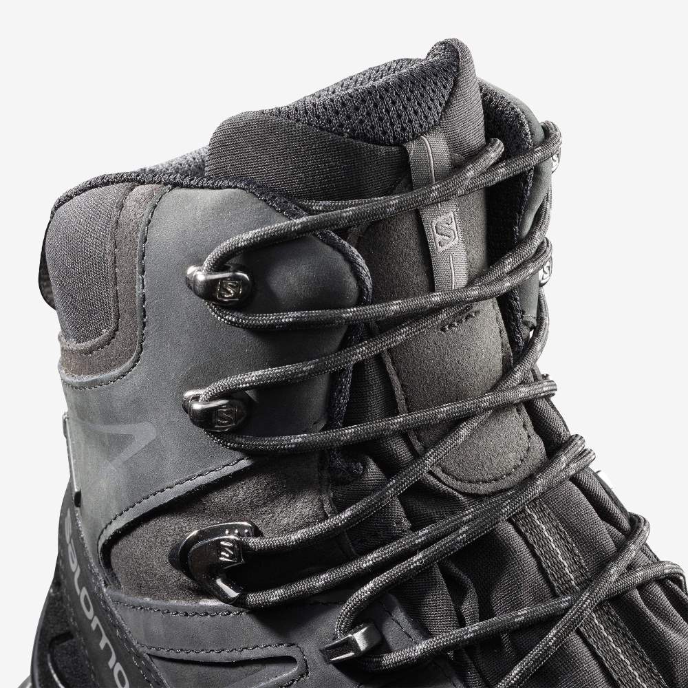 Black Salomon X Ultra Trek Gore-Tex Men's Hiking Shoes | 698230GCB